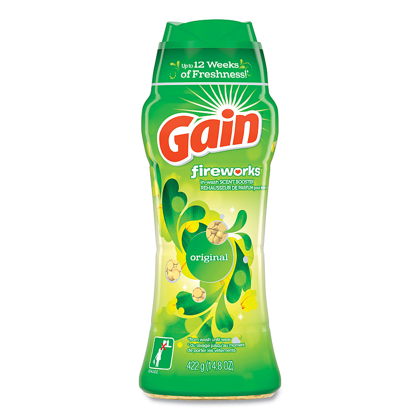 Gain Fireworks In-Wash Scent Booster Beads, Original Scent, 14.8 oz Canister (PGC85680)