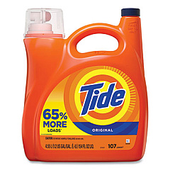 Tide HE Laundry Detergent, Original Scent, 107 Loads, 154 oz Pump Bottle (PGC60554)
