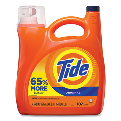 Tide HE Laundry Detergent, Original Scent, 107 Loads, 154 oz Pump Bottle (PGC60554)