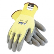 PIP G-Tek KEV Cut-Resistant Seamless-Knit Gloves, X-Large (Size 10), Yellow/Gray, 12 Pairs (09K1250XL)