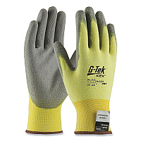 PIP G-Tek KEV Cut-Resistant Seamless-Knit Gloves, Large (Size 9), Yellow/Gray, 12 Pairs (PID09K1250L)