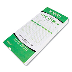 Time Clock Cards for uPunch HN3000, Two Sides, 7.37 x 3.37, 50/Pack (PPZHNTCG1050)