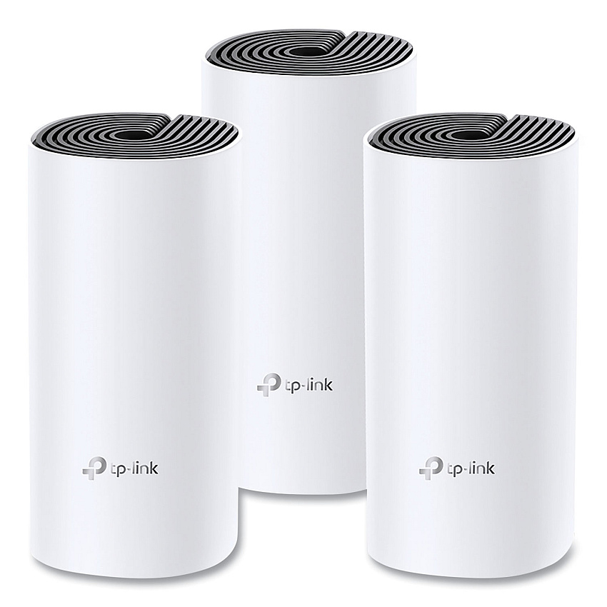 TP-Link Deco M4 AC1200 Whole Home Mesh Wi-Fi System, 2 Ports, Dual-Band 2.4 GHz/5 GHz (TPLDECOM43PACK)