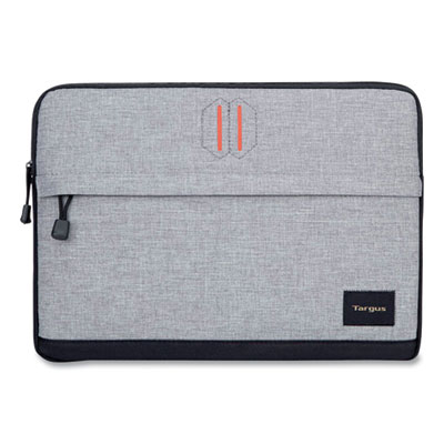 Targus Strata Neoprene Laptop Sleeve, Fits Devices Up to 13.3", Polyester, 14 x 2 x 10.25, Pewter/Black (TRGTSS62404US)