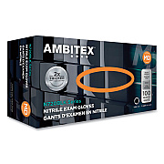 AMBITEX N720 Series Powder-Free Nitrile Gloves, 6 mil, 2X-Large, Black, 100/Box, 10 Boxes/Carton (TXINXXL720BLK)