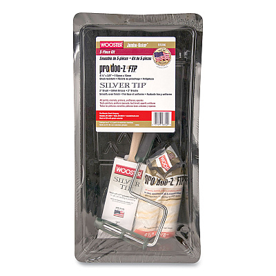 Wooster Jumbo-Koter Professional Painter's Kit, Five-Piece 4.5" Mini-Roller Set (WBC0RR3960044)