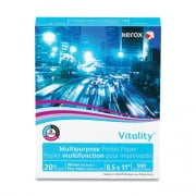 Xerox Vitality Multipurpose Print Paper, 92 Bright, 20 lb Bond Weight, 8.5 x 11, White, 500 Sheets/Ream (3R02047PY)