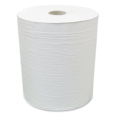 American Paper Converting Hardwound Paper Towel Roll, Eco Green Paper, 1-Ply, 7.88" x 800 ft, White, 6/Carton (APAEN80166)