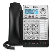 AT&T ML17928 Two-Line Corded Speakerphone, Black/Silver