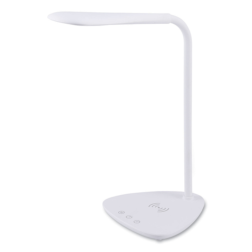 Bostitch Flexible Wireless Charging LED Desk Lamp, 12.88" High, White (BOSVLED1816BOS)