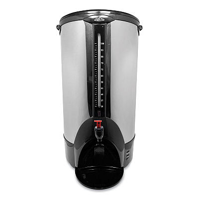 Coffee Pro Home/Business 100-Cup Double-Wall Percolating Urn, Stainless Steel (CFRCP100XX)