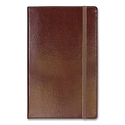 Markings by C.R. Gibson Bonded Leather Journal, 1-Subject, Narrow Rule, Brown Cover, (240) 8.25 x 5 Sheets (CGBMJ54792)