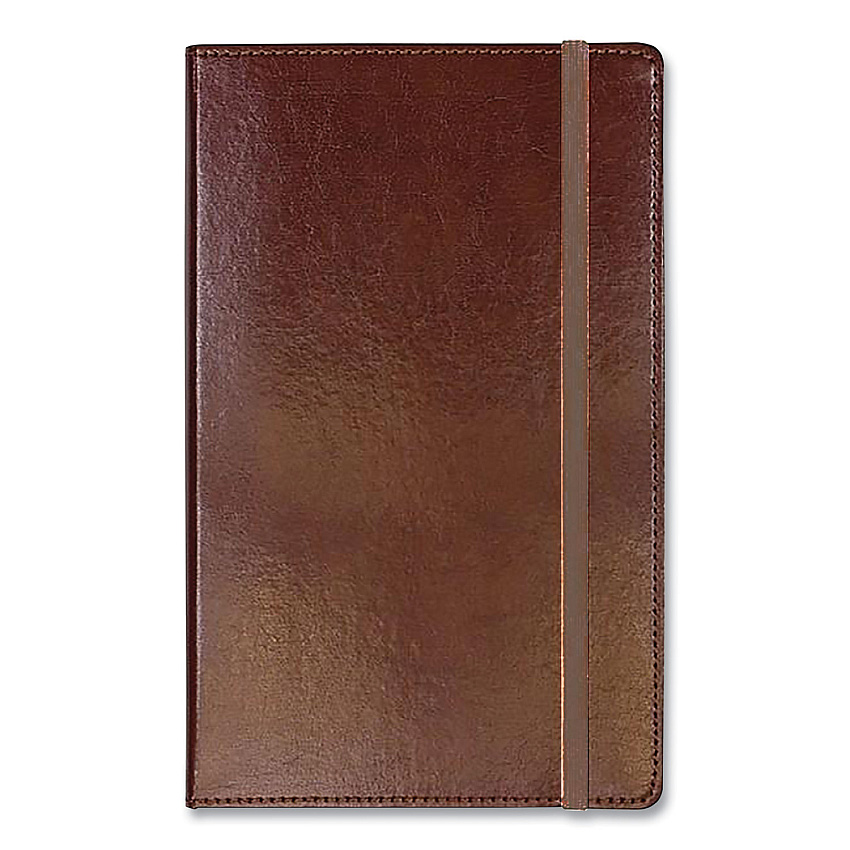 Markings by C.R. Gibson Bonded Leather Journal, 1-Subject, Narrow Rule, Brown Cover, (240) 8.25 x 5 Sheets (CGBMJ54792)