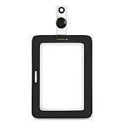 COSCO MyID Badge Holder, Vertical/Horizontal, 3 5/8 x 2 1/4, Black, 1/ea (COS075015)