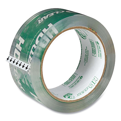 Duck Heavy-Duty Carton Packaging Tape, 3" Core, 1.88" x 54.6 yds, Clear (SC55CLEAR)