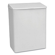 Impact Enamel Feminine Napkin Receptacle, Metal, White (IMP25033000)