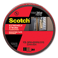 Scotch Extreme Mounting Tape, Permanent, Holds Up to 0.5 lbs per Inch, 1" x 11.1 yds, Black (MMM414LONGDC)