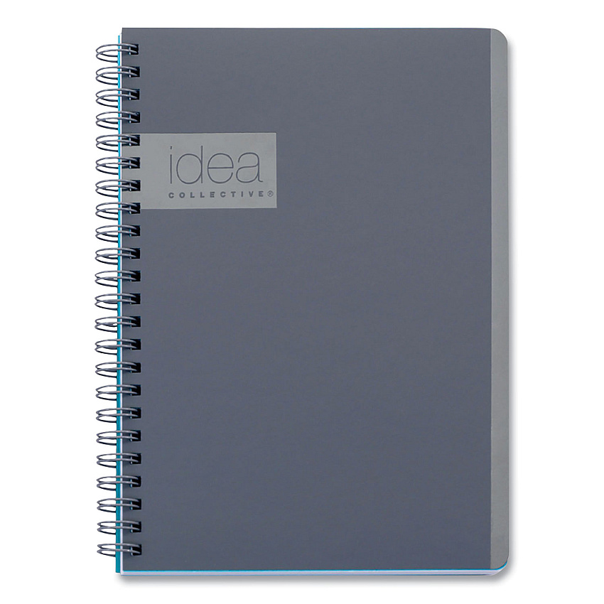 Oxford Idea Collective Professional Notebook, 1-Subject, Medium/College Rule, Gray Cover, (80) 8 x 4.87 Sheets (OXF57010IC)