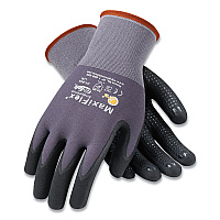 MaxiFlex Endurance Seamless Knit Nylon Gloves, Medium, Gray/Black, 12 Pairs (PID34844M)