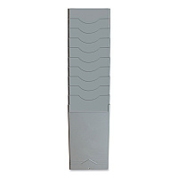 Pyramid Technologies Time Card Rack, 10 Pockets, Plastic, Light Gray (PTI40010)