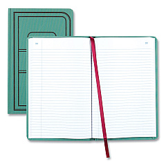 National Tuff Series Record Book, Green Cover, 12 x 7.5 Sheets, 300 Sheets/Book (REDA66300R)