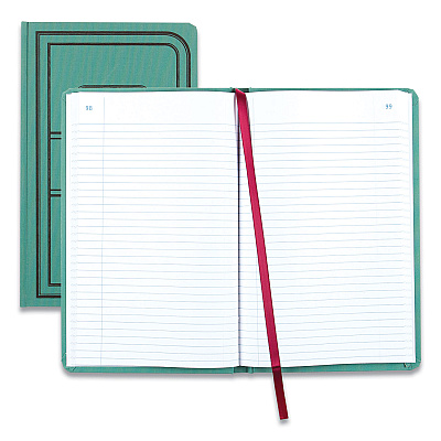 National Tuff Series Record Book, Green Cover, 12 x 7.5 Sheets, 150 Sheets/Book (REDA66150R)