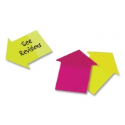 Redi-Tag Removable Jumbo Arrow Flags, Neon Yellow, Neon Pink, 60/Pack (21090)