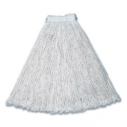 Rubbermaid Commercial Cut-End Cotton Wet Mop Heads, 15 x 6, White (3486266)