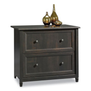Sauder Edgewater Collection Lateral File Cabinet, 2 Legal/Letter-Size File Drawers, Estate Black, 33.25" x 23.5" x 29.38" (409044)