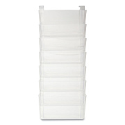 TRU RED Unbreakable Plastic Wall File, 7 Sections, Letter Size, 13" x 3.81" x 30.78", Clear (TUD24380812)