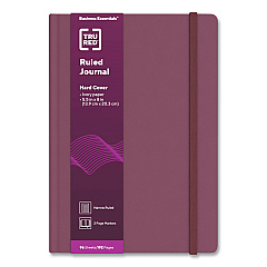 TRU RED Hardcover Business Journal, 1-Subject, Narrow Rule, Purple Cover, (96) 8 x 5.5 Sheets (TUD24383515)