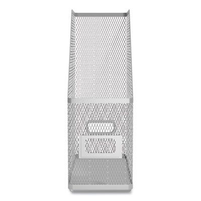 TRU RED Mesh Magazine File, 4.53 x 10.51 x 12.4, Silver (24402464)