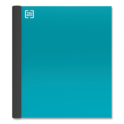 TRU RED Three-Subject Notebook, Twin-Wire, Medium/College Rule, Teal Cover, (150) 11 x 8.5 Sheets (TUD24422981)