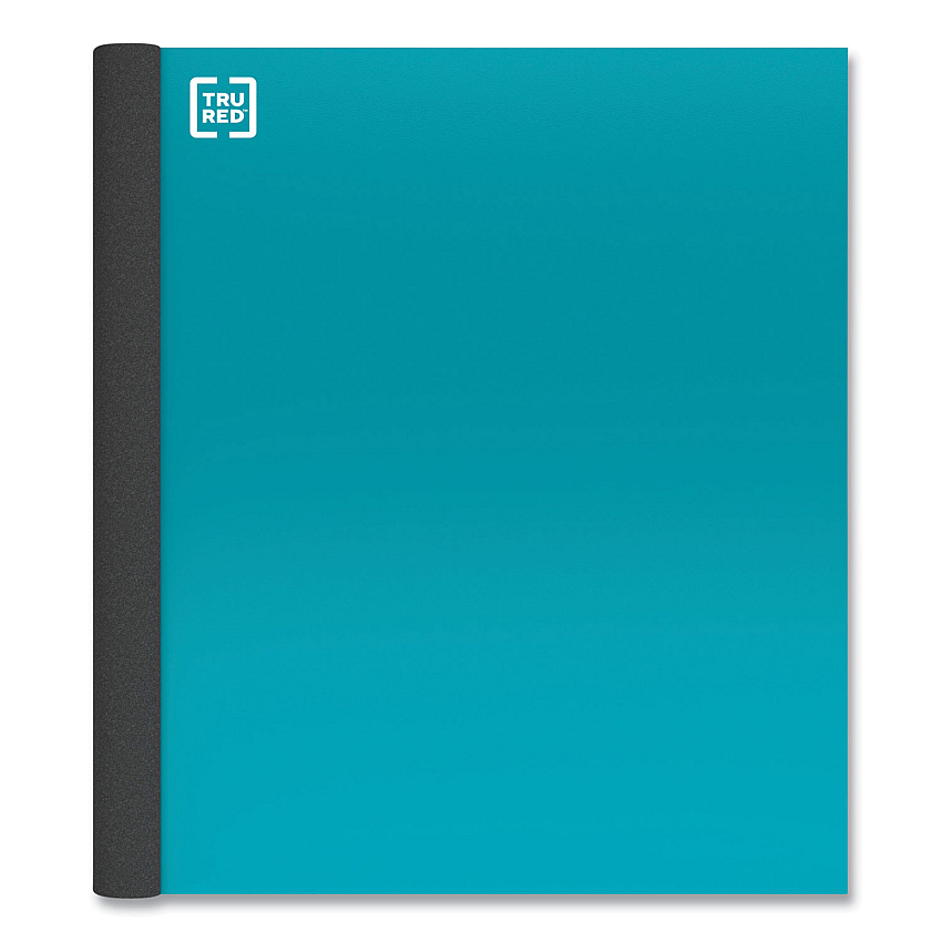 TRU RED Three-Subject Notebook, Twin-Wire, Medium/College Rule, Teal Cover, (150) 11 x 8.5 Sheets (TUD24422981)