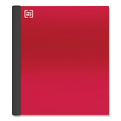 TRU RED Three-Subject Notebook, Twin-Wire, Medium/College Rule, Red Cover, (150) 11 x 8.5 Sheets (TUD24423004)