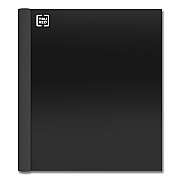 TRU RED Three-Subject Notebook, Twin-Wire, Medium/College Rule, Black Cover, (150) 11 x 8.5 Sheets (TUD24423006)