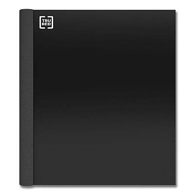 TRU RED Three-Subject Notebook, Twin-Wire, Medium/College Rule, Black Cover, (150) 11 x 8.5 Sheets (TUD24423006)