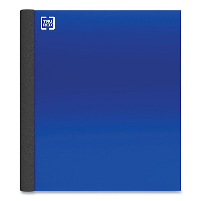 TRU RED Three-Subject Notebook, Twin-Wire, Medium/College Rule, Blue Cover, (150) 11 x 8.5 Sheets (TUD24423013)