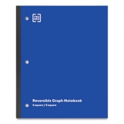 TRU RED Wireless One-Subject Notebook, Quadrille Rule, Blue Cover, 11 x 8.5, 80 Sheets (24423017)
