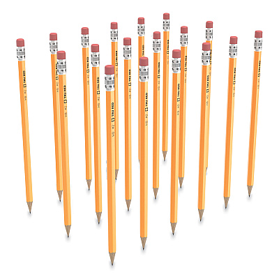 TRU RED Pre-Sharpened Wooden Pencil, HB (#2), Black Lead, Yellow Barrel, 24/Pack (TUD24424022)