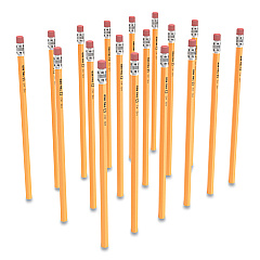 TRU RED Wooden Pencil, HB (#2), Black Lead, Yellow Barrel, 48/Pack (TUD24424026)