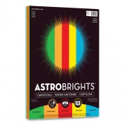 Astrobrights Color Cardstock, 65 lb Cover Weight, 8.5 x 11, Assorted Primary Colors, 50/Pack (9932502)