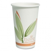 Solo Bare Eco-Forward Recycled Content PCF Paper Hot Cups, 16 oz, Green/White/Beige, 1,000/Carton (316RC)