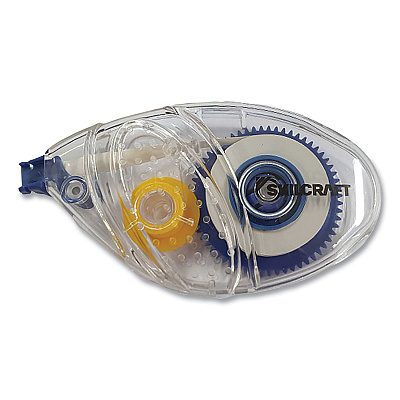 AbilityOne 7510016919220, SKILCRAFT Correction Tape Recycled Mini-Dispenser, Non-Refillable, Clear Applicator, 0.2" x 394"