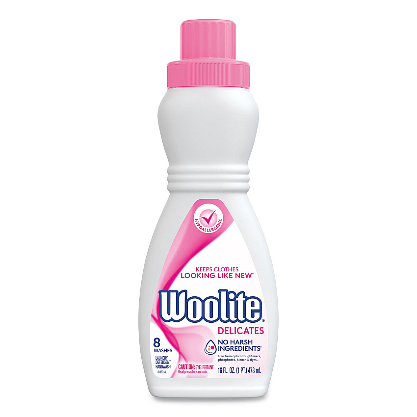 WOOLITE Laundry Detergent for Delicates, Light Scent, 16 oz Bottle, 12/Carton (RAC06130CT)