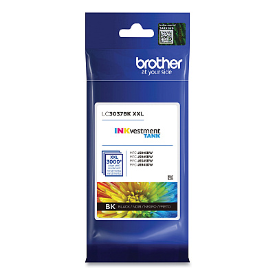 Brother LC3037BKS INKvestment Super High-Yield Ink, 3,000 Page-Yield, Black