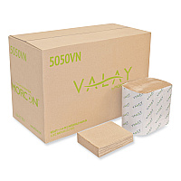 Morcon Tissue Valay Interfolded Napkins, 1-Ply, 6.3 x 8.85, Kraft, 6,000/Carton (MOR5050VN)
