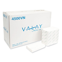 Morcon Tissue Valay Interfolded Napkins, 2-Ply, 6.5 x 8.25, White, 500/Pack, 12 Packs/Carton (MOR4500VN)