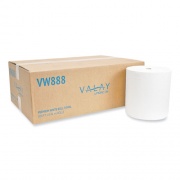 Morcon Tissue Valay Proprietary Roll Towels, 1-Ply, 8" x 800 ft, White, 6 Rolls/Carton (VW888)