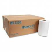 Morcon Tissue Morsoft Universal Roll Towels, 1-Ply, 8" x 350 ft, White, 12 Rolls/Carton (W12350)